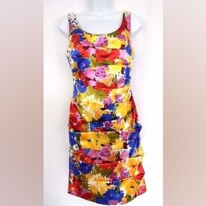 Bisou Bisou floral sheath dress size 16